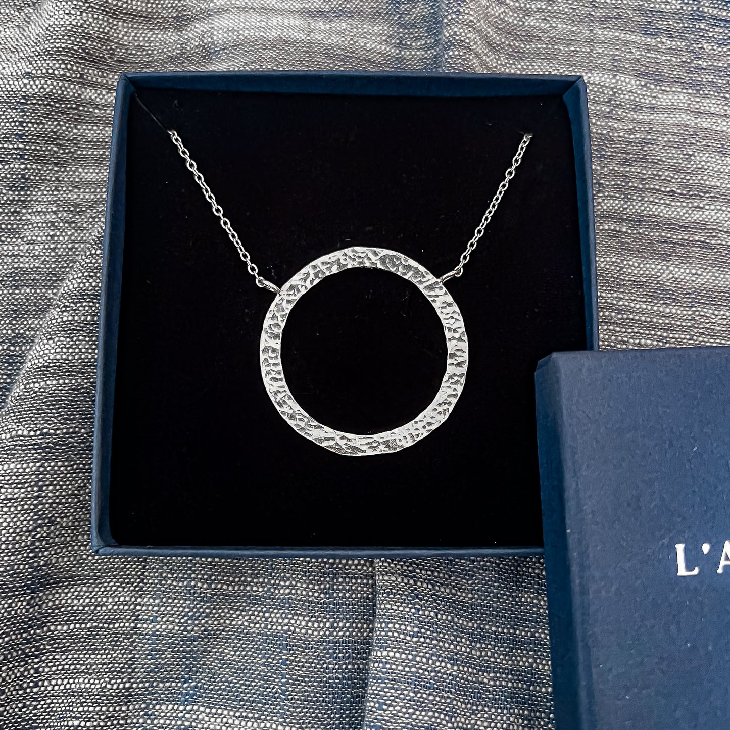 Collier Anneau Martelé