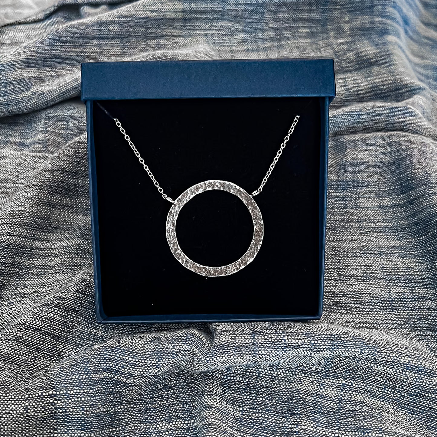 Collier Anneau Martelé