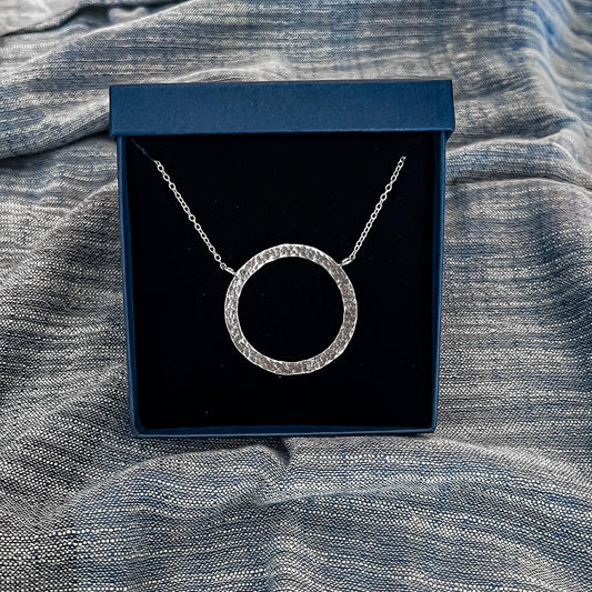 Collier Anneau Martelé