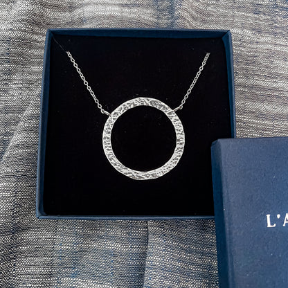 Collier Anneau Martelé