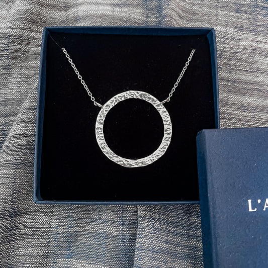 Collier Anneau Martelé